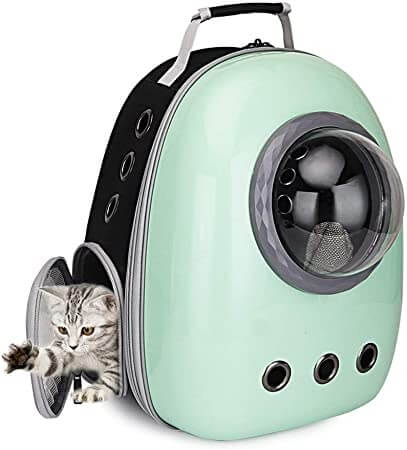 Cat Bubble Backpack with Side Opening